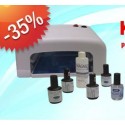 Kit verniz permanente para unhas francesas