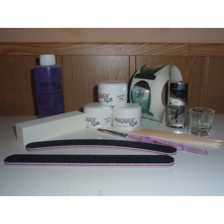Kit para principiantes uñas de acrilico o porcelana 