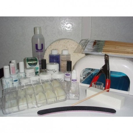 Kit 3 en 1. Para uñas de Gel, Acrilico ó Porcelana y Esmalte Permanente.