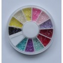 Ruedas de Piedras Decorativas 11 - Perlas de Colores