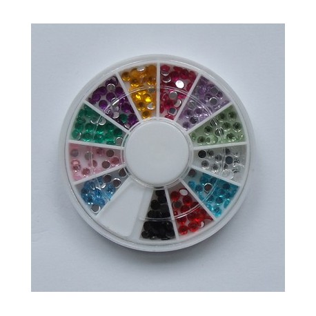 Ruedas de Piedras Decorativas 14 - Redondo 2,5 mm