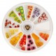 Ruedas de Piedras Decorativas 19 - Fimo de Frutas
