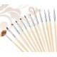 Set de 12 Pinceles para gel y decoracion